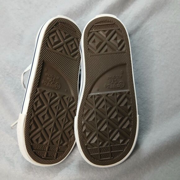 Kids Chuck Taylor All Star Low Top Sneakers Blue Lace up Shoes Baby Toddler sz 8 - Picture 6 of 10